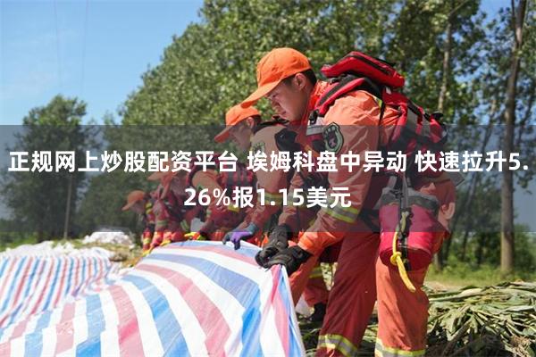 正规网上炒股配资平台 埃姆科盘中异动 快速拉升5.26%报1.15美元