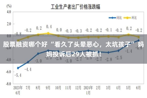 股票融资哪个好 “看久了头晕恶心，太坑孩子” 妈妈投诉后29人被抓！