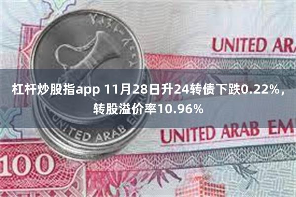 杠杆炒股指app 11月28日升24转债下跌0.22%，转股溢价率10.96%